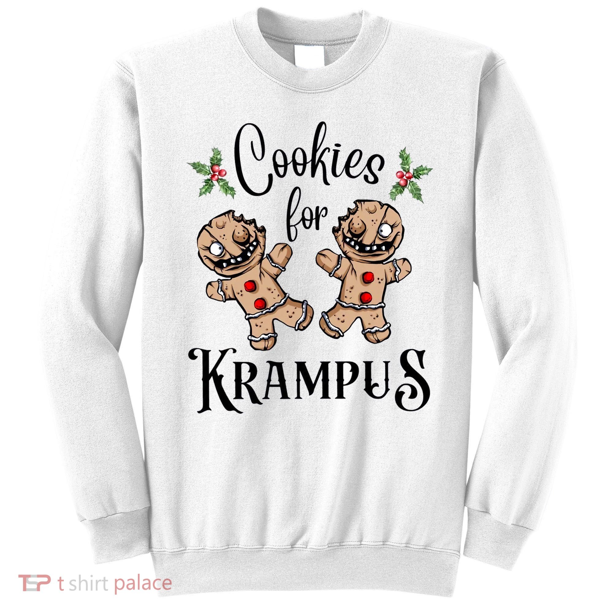 Creepy Gingerbread Cookies For Krampus Xmas Goth Holiday Sweatshirt