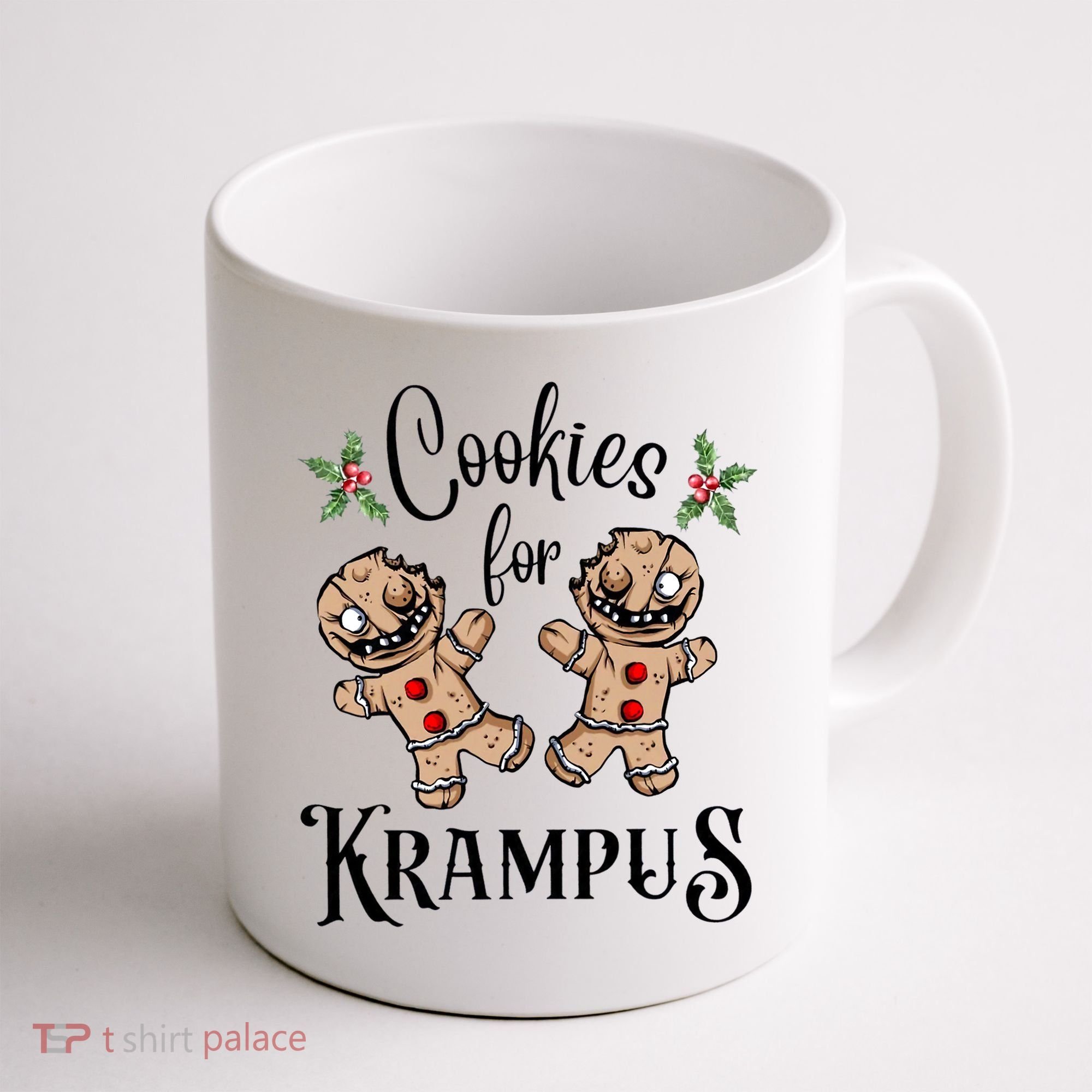 Creepy Gingerbread Cookies For Krampus Xmas Goth Holiday Coffee Mug