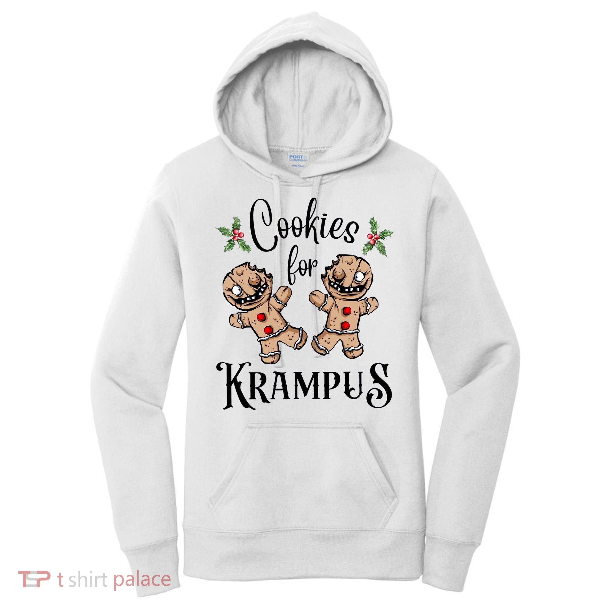 Creepy Gingerbread Cookies For Krampus Xmas Goth Holiday Women's Hoodie