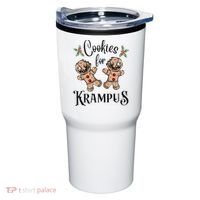Creepy Gingerbread Cookies For Krampus Xmas Goth Holiday Tumbler thumb 0