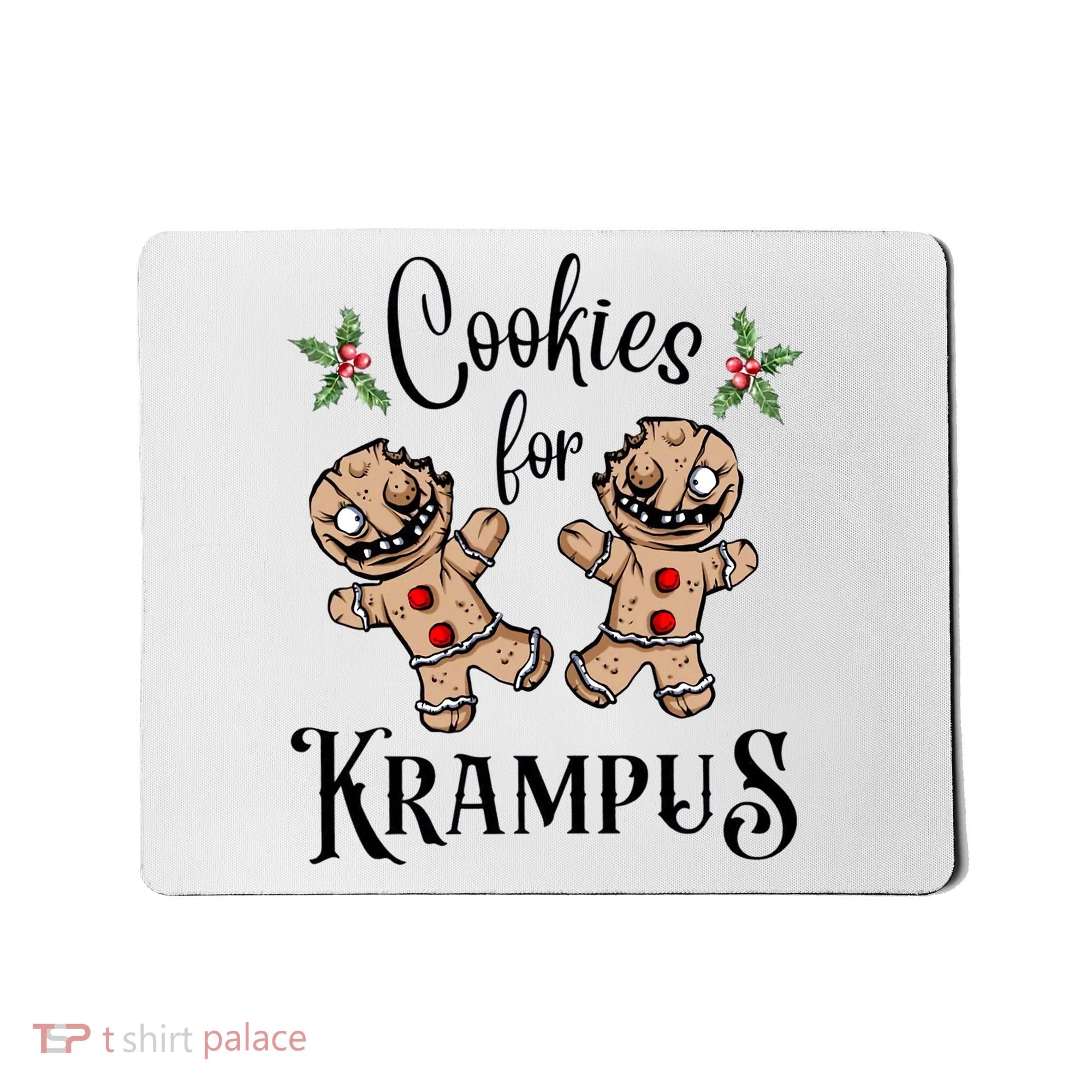 Creepy Gingerbread Cookies For Krampus Xmas Goth Holiday Mousepad