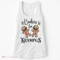 Creepy Gingerbread Cookies For Krampus Xmas Goth Holiday Women's Tank Top thumb 0