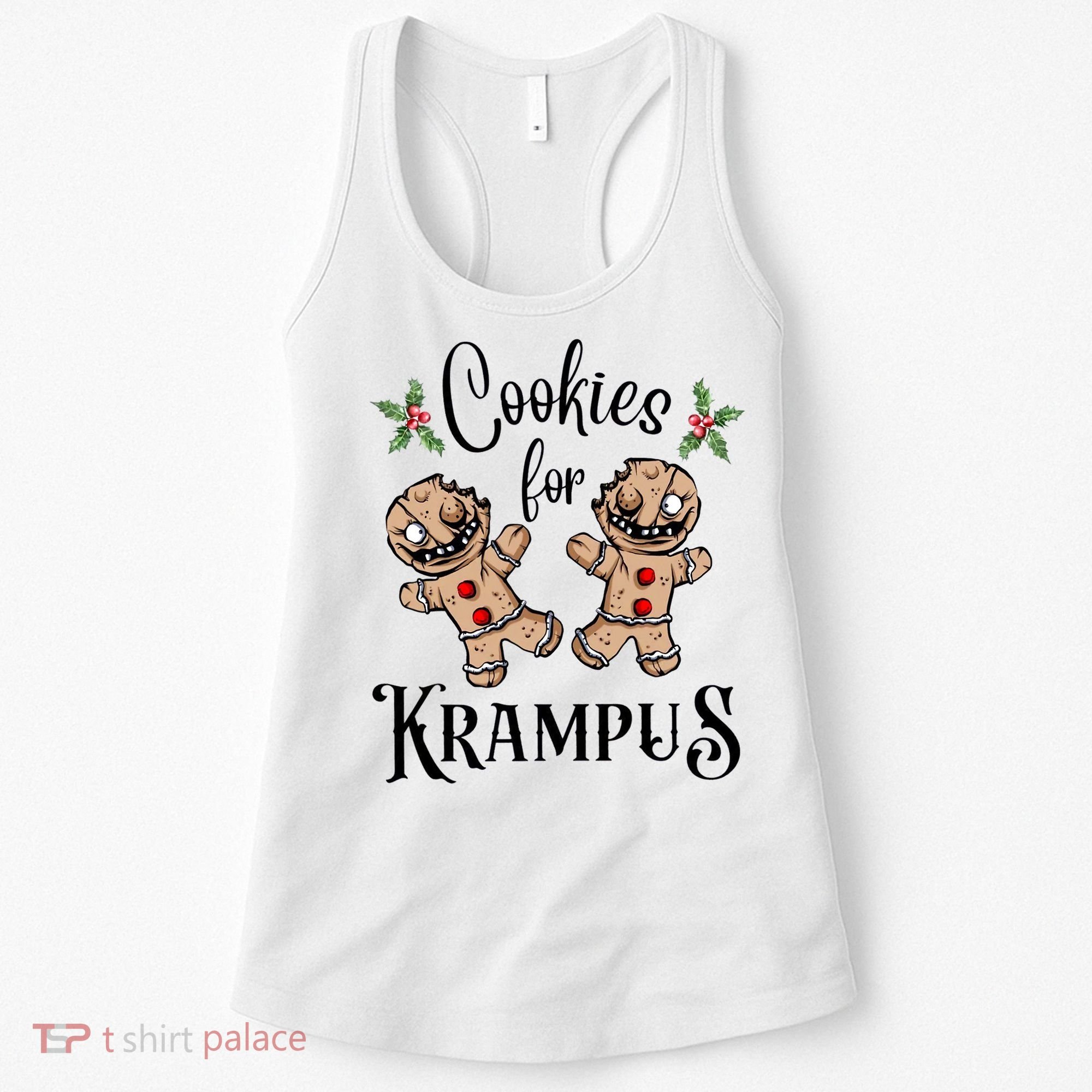 Creepy Gingerbread Cookies For Krampus Xmas Goth Holiday Women's Tank Top