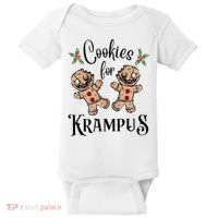 Creepy Gingerbread Cookies For Krampus Xmas Goth Holiday Baby Bodysuit thumb 0
