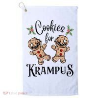 Creepy Gingerbread Cookies For Krampus Xmas Goth Holiday Golf Towel thumb 0