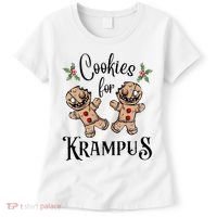 Creepy Gingerbread Cookies For Krampus Xmas Goth Holiday Women's T-Shirt thumb 0
