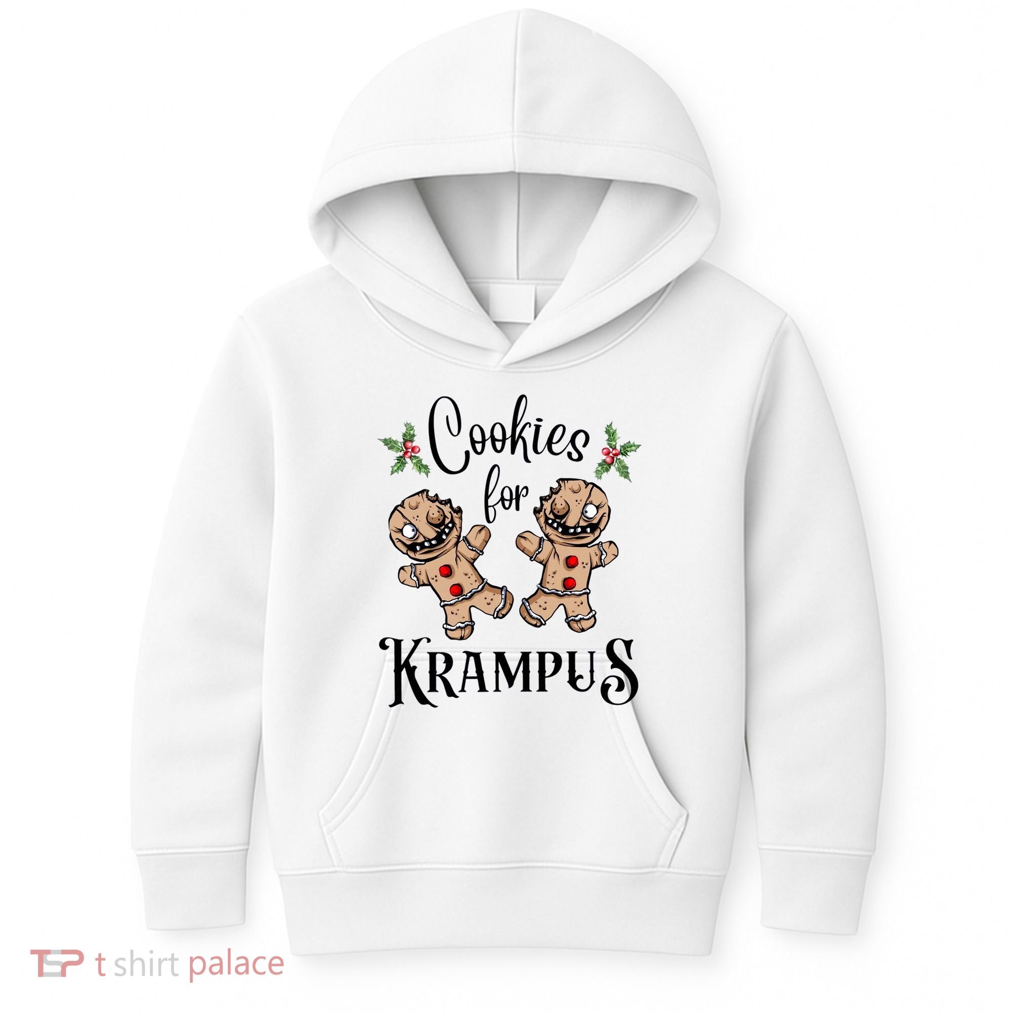Creepy Gingerbread Cookies For Krampus Xmas Goth Holiday Kids Hoodie