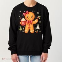 Cute Gingerbread Christmas Snow Cute Gifts Women's Sweatshirt thumb 0