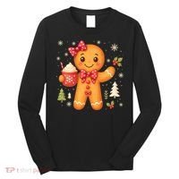 Cute Gingerbread Christmas Snow Cute Gifts Long Sleeve Shirt thumb 0