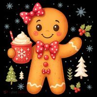 Cute Gingerbread Christmas Snow Cute Gifts Coffee Mug thumb 5