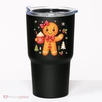 Cute Gingerbread Christmas Snow Cute Gifts Tumbler thumb 0
