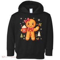 Cute Gingerbread Christmas Snow Cute Gifts Toddler Hoodie thumb 0