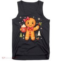 Cute Gingerbread Christmas Snow Cute Gifts Tank Top thumb 0