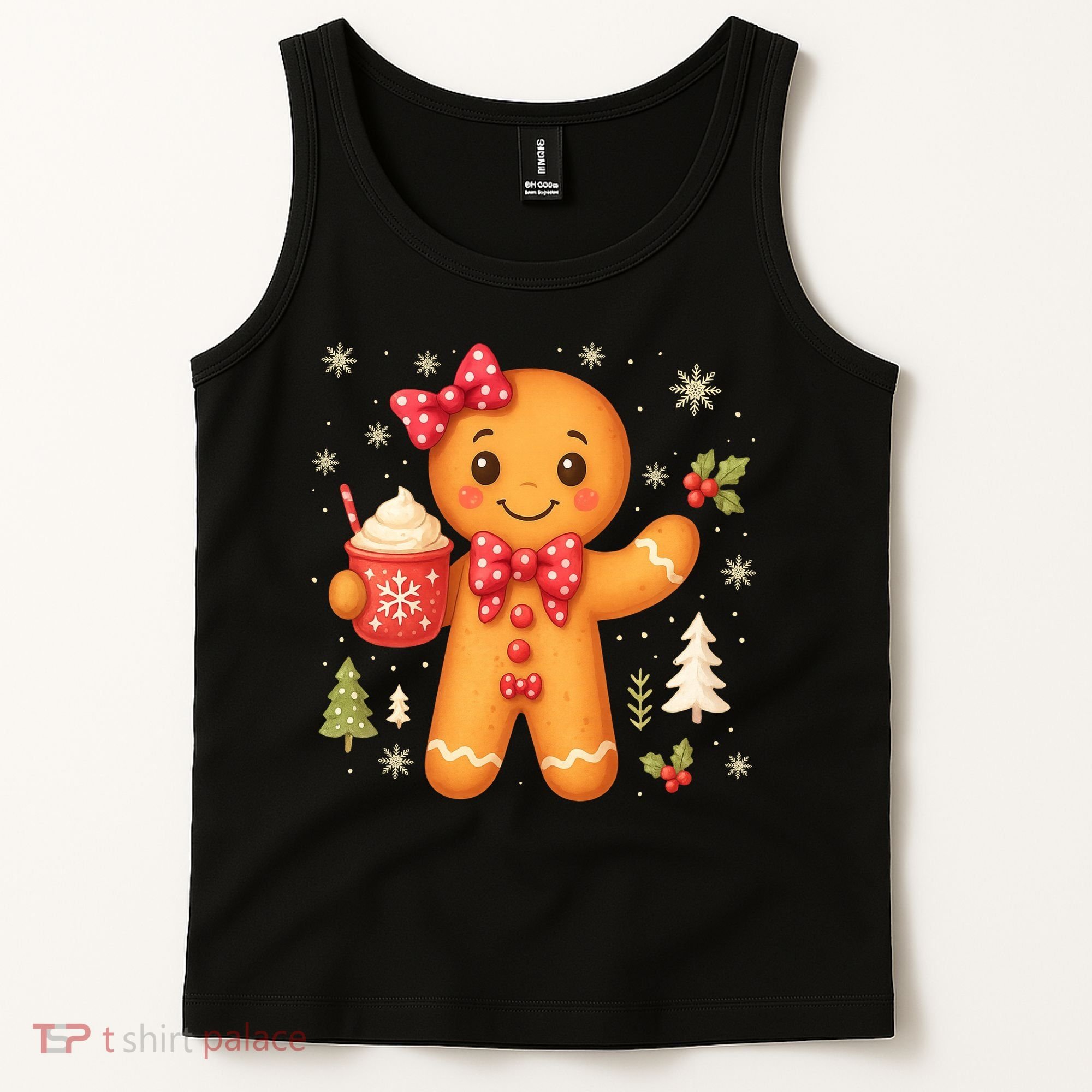 Cute Gingerbread Christmas Snow Cute Gifts Tank Top