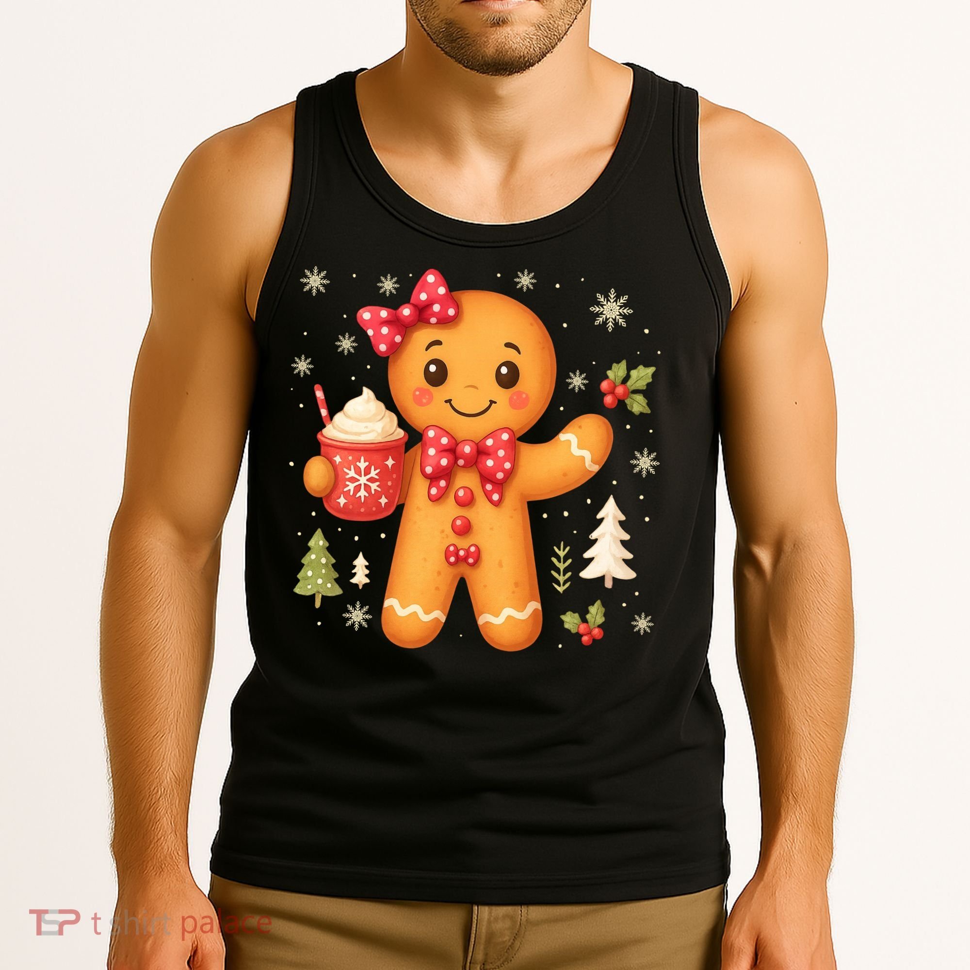 Cute Gingerbread Christmas Snow Cute Gifts Tank Top