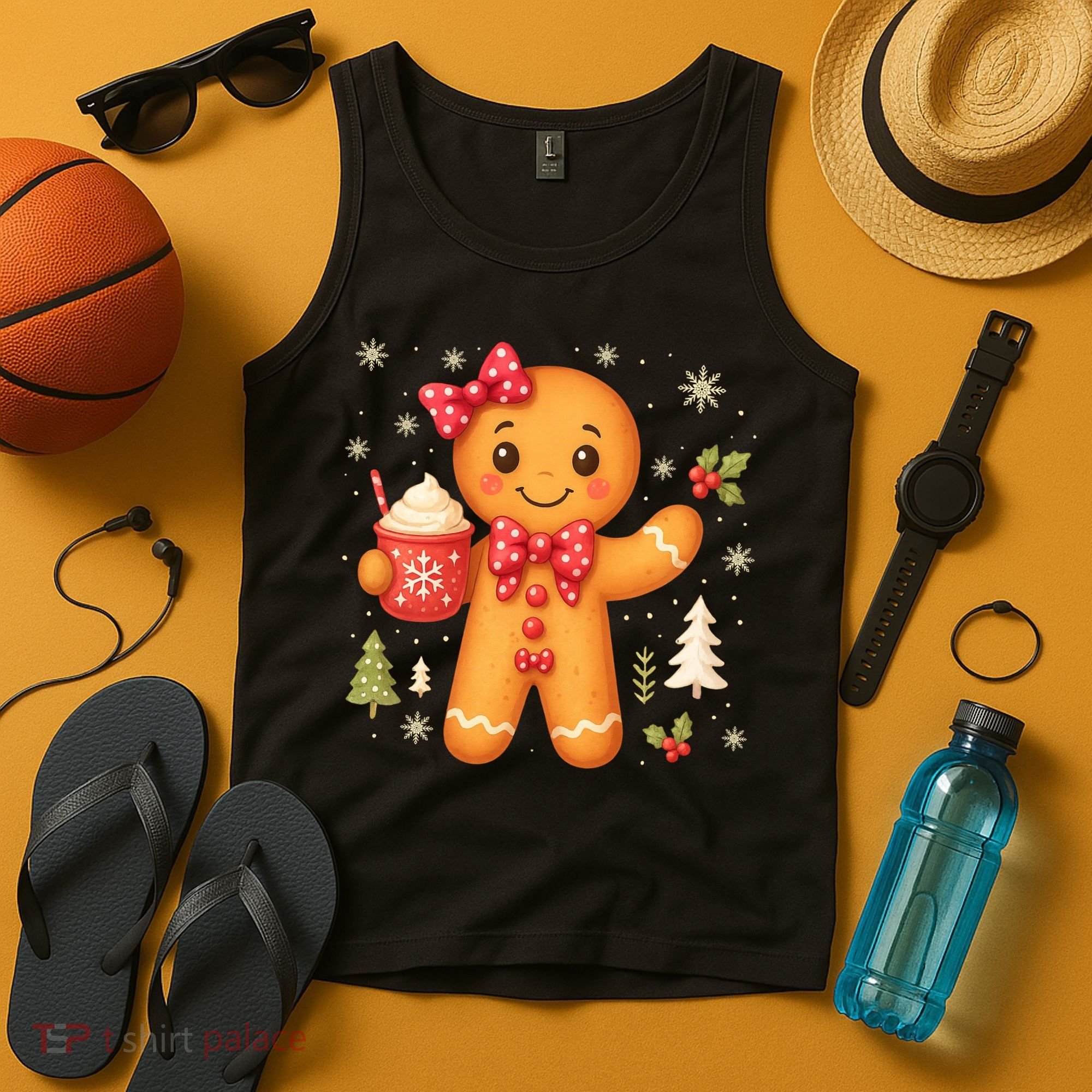 Cute Gingerbread Christmas Snow Cute Gifts Tank Top