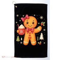 Cute Gingerbread Christmas Snow Cute Gifts Golf Towel thumb 0