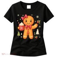 Cute Gingerbread Christmas Snow Cute Gifts Women's T-Shirt thumb 0