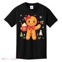 Cute Gingerbread Christmas Snow Cute Gifts Kids T-Shirt thumb 0