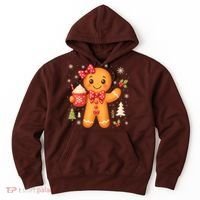 Cute Gingerbread Christmas Snow Cute Gifts Hoodie thumb 0