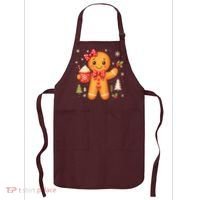 Cute Gingerbread Christmas Snow Cute Gifts Apron thumb 0