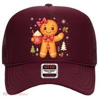 Cute Gingerbread Christmas Snow Cute Gifts Hat thumb 0