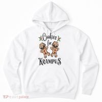 Creepy Gingerbread Cookies For Krampus Xmas Goth Holiday Hoodie thumb 0