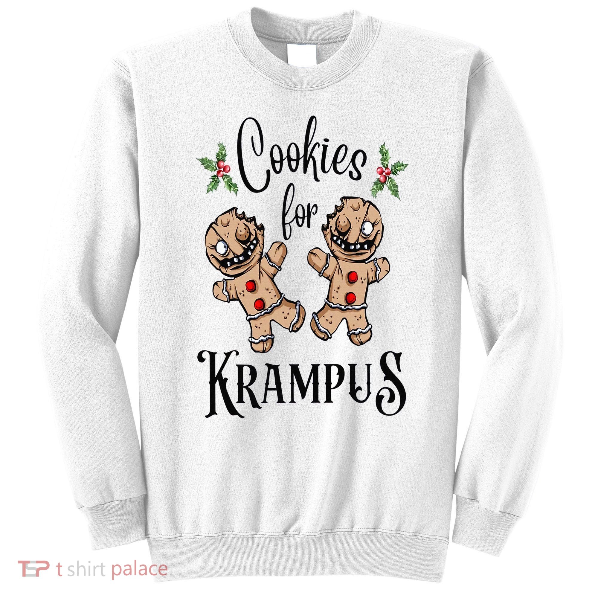 Creepy Gingerbread Cookies For Krampus Xmas Goth Holiday Sweatshirt