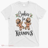 Creepy Gingerbread Cookies For Krampus Xmas Goth Holiday T-Shirt thumb 0