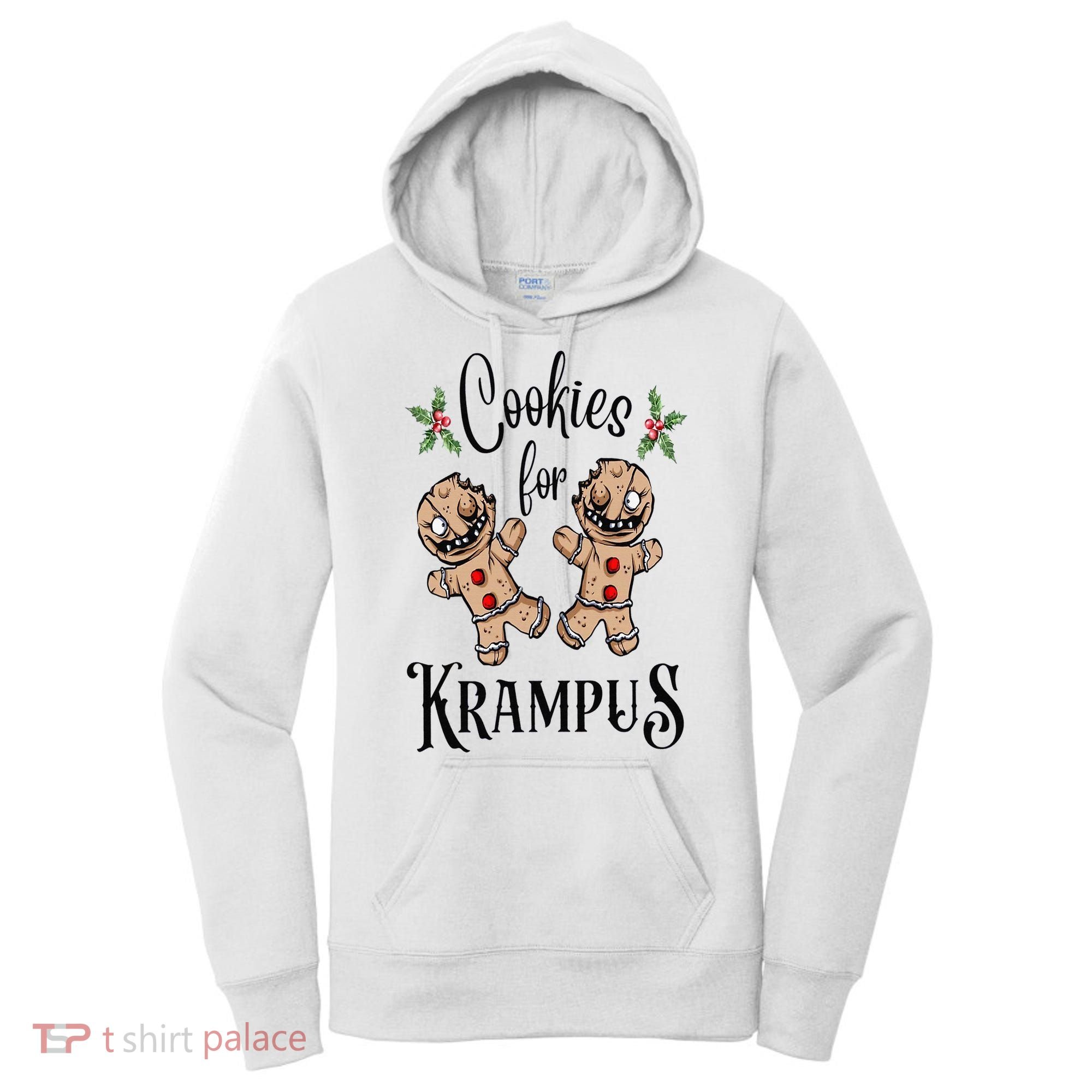 Creepy Gingerbread Cookies For Krampus Xmas Goth Holiday Women's Hoodie