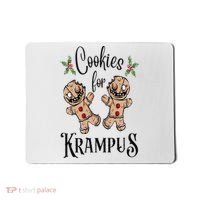 Creepy Gingerbread Cookies For Krampus Xmas Goth Holiday Mousepad thumb 0