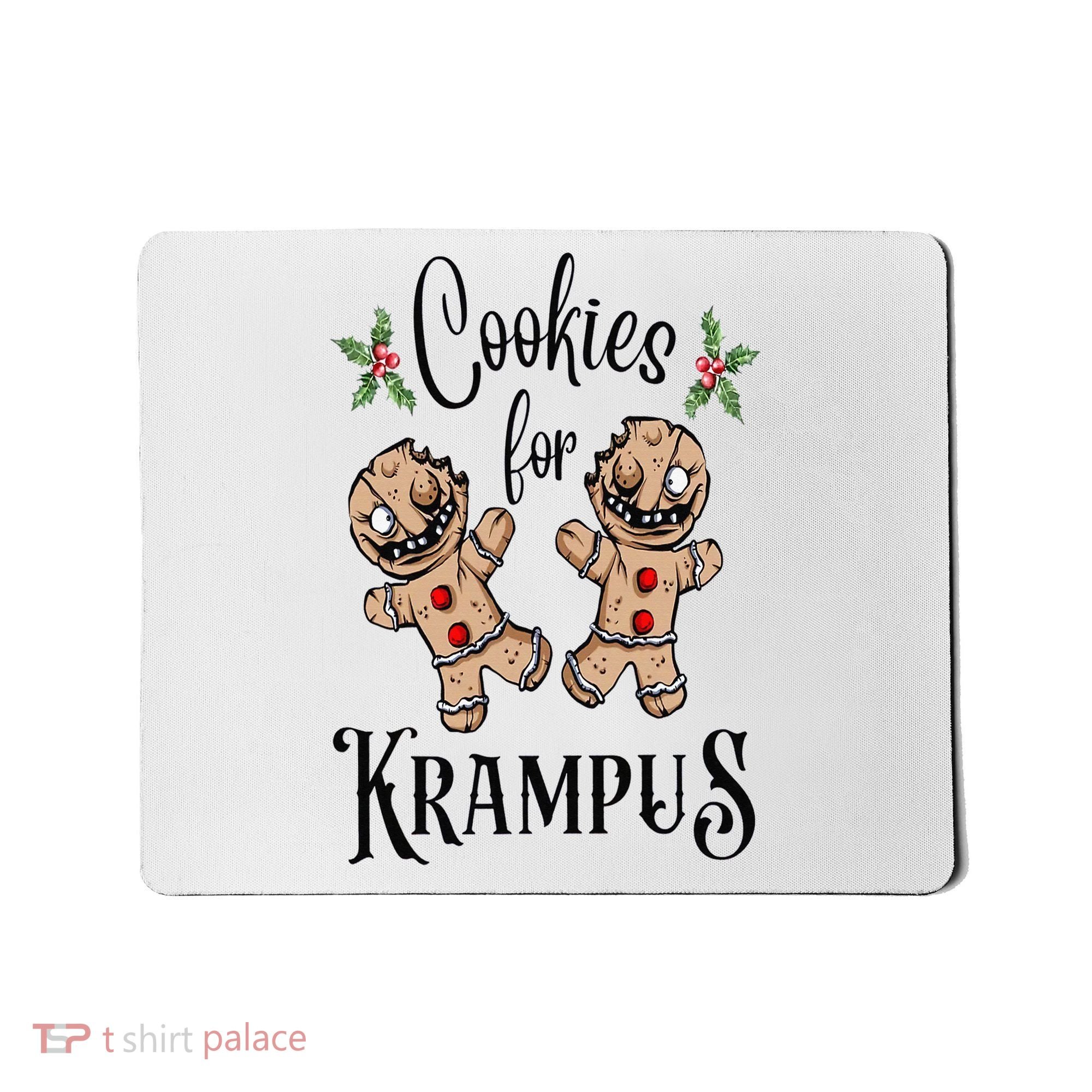 Creepy Gingerbread Cookies For Krampus Xmas Goth Holiday Mousepad