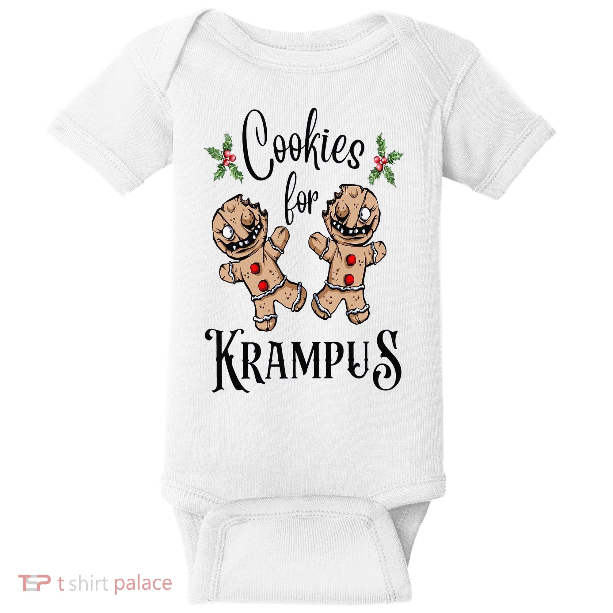 Creepy Gingerbread Cookies For Krampus Xmas Goth Holiday Baby Bodysuit