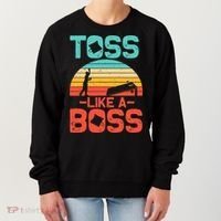Cornhole Gift Cool Cornhole Toss Like A Boss Women's Sweatshirt thumb 0