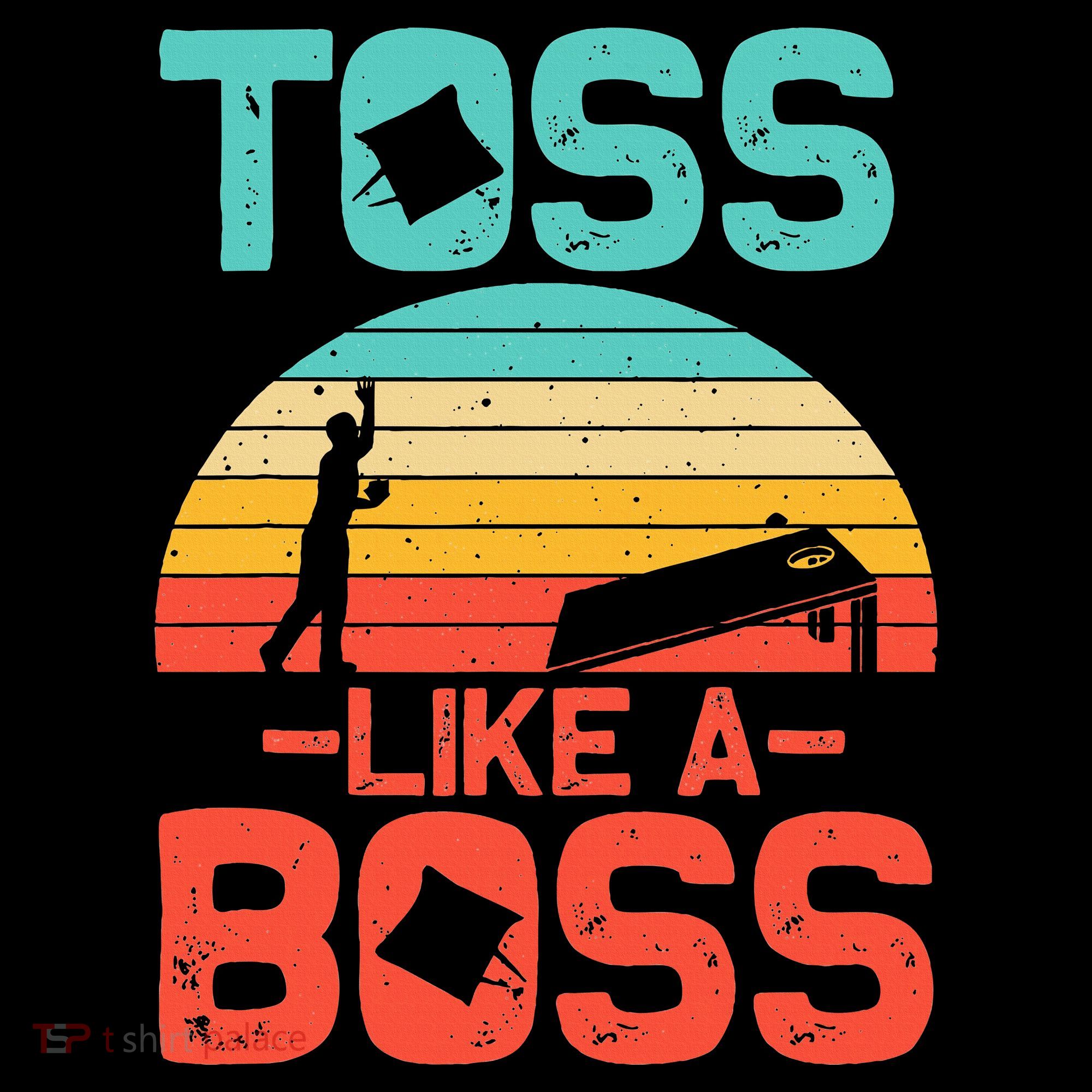 Cornhole Gift Cool Cornhole Toss Like A Boss Doggie Tank