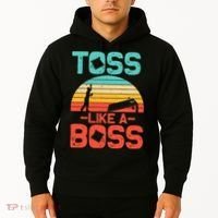 Cornhole Gift Cool Cornhole Toss Like A Boss Hoodie thumb 2