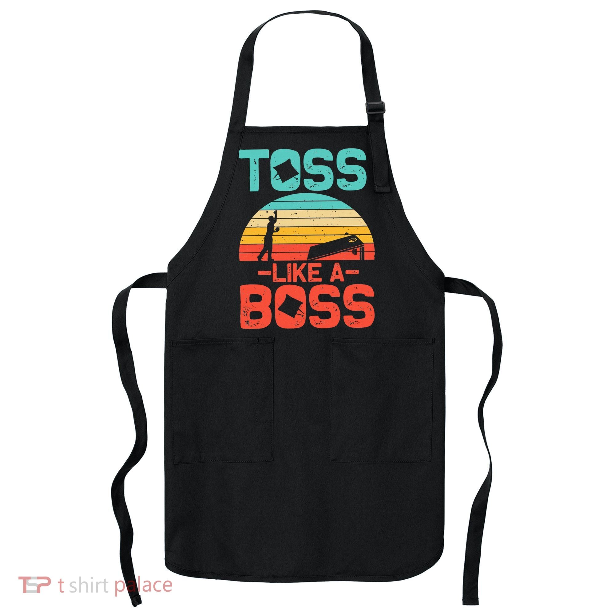 Cornhole Gift Cool Cornhole Toss Like A Boss Apron