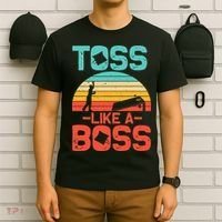 Cornhole Gift Cool Cornhole Toss Like A Boss T-Shirt thumb 6