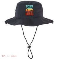 Cornhole Gift Cool Cornhole Toss Like A Boss Bucket Hat thumb 0