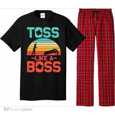 Cornhole Gift Cool Cornhole Toss Like A Boss Pajama Set