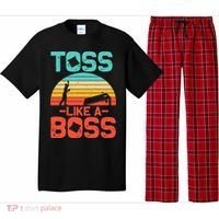 Cornhole Gift Cool Cornhole Toss Like A Boss Pajama Set thumb 0
