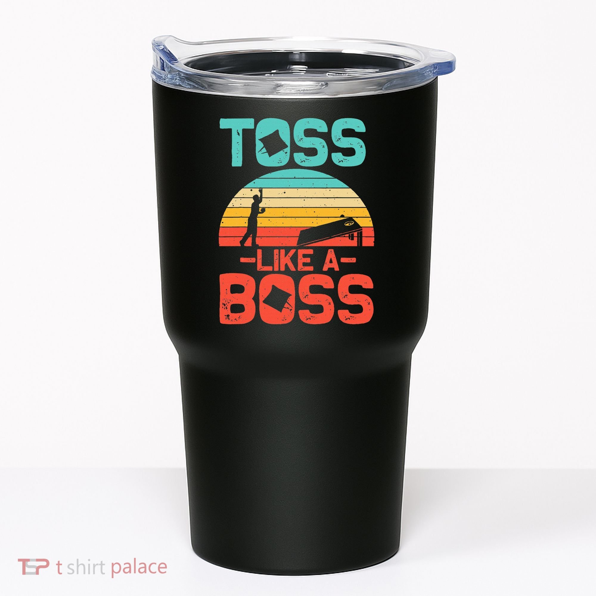 Cornhole Gift Cool Cornhole Toss Like A Boss Tumbler