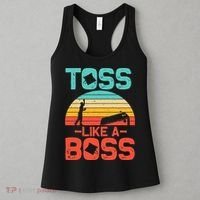 Cornhole Gift Cool Cornhole Toss Like A Boss Women's Tank Top thumb 3
