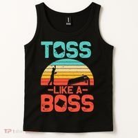 Cornhole Gift Cool Cornhole Toss Like A Boss Tank Top thumb 2