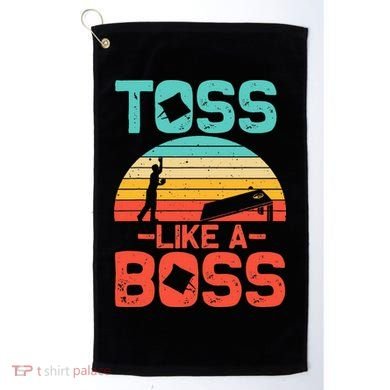 Cornhole Gift Cool Cornhole Toss Like A Boss Golf Towel