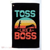 Cornhole Gift Cool Cornhole Toss Like A Boss Golf Towel thumb 0
