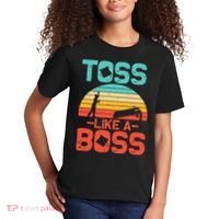 Cornhole Gift Cool Cornhole Toss Like A Boss Kids T-Shirt thumb 2