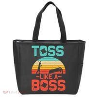 Cornhole Gift Cool Cornhole Toss Like A Boss Tote Bag thumb 0