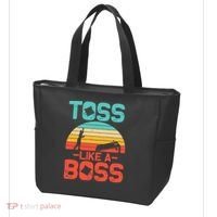 Cornhole Gift Cool Cornhole Toss Like A Boss Tote Bag thumb 3