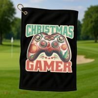 Christmas Gamer Golf Towel thumb 1